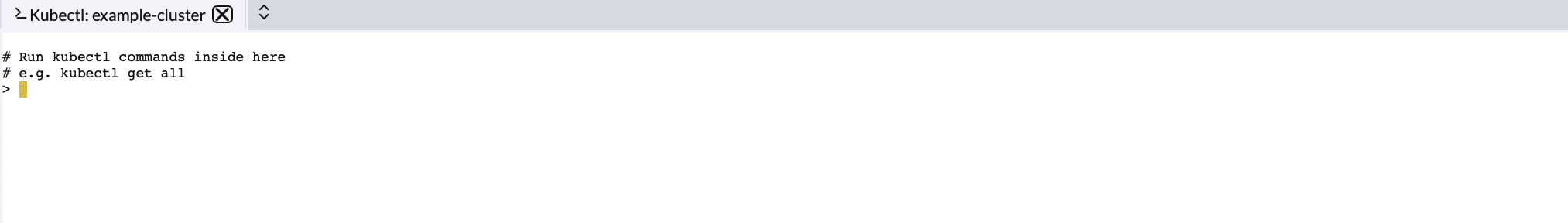 Rancher kubectl web CLI Rancher kubectl web CLI